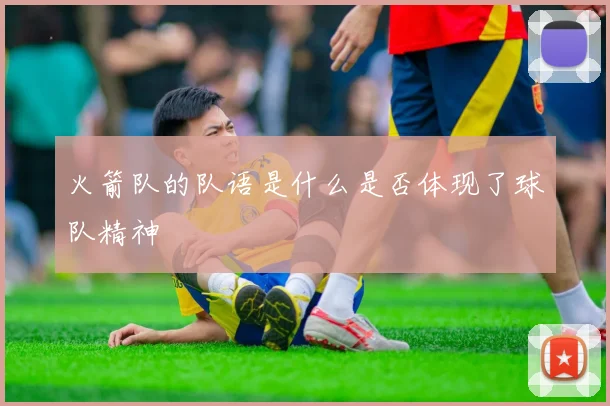 火箭队的队语是什么是否体现了球队精神